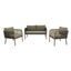 Sala Ocasional para Hotel - NOGAL BEAT LORETO - Varios Colores - Loveseat Estructura Acero Tejido - SALA LORETO - MDO - NOGAL BEAT - Sofá de Terraza