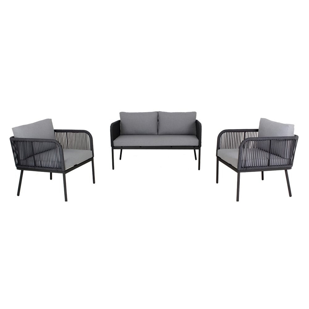 Sala Ocasional para Hotel - NOGAL BEAT LORETO - Varios Colores - Loveseat Estructura Acero Tejido - SALA LORETO - MDO - NOGAL BEAT - Sofá de Terraza