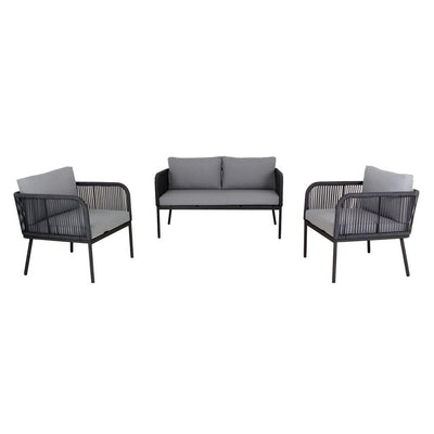 Sala Ocasional para Hotel - NOGAL BEAT LORETO - Varios Colores - Loveseat Estructura Acero Tejido - SALA LORETO - MDO - NOGAL BEAT - Sofá de Terraza