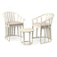 Set Comercial para Terraza 2 Sillones con Cojines y Mesa - RESOL RAFF - Varios Colores - Fibra de Vidrio - 21684 - Resol - NOGAL BEAT - Sofá de Terraza