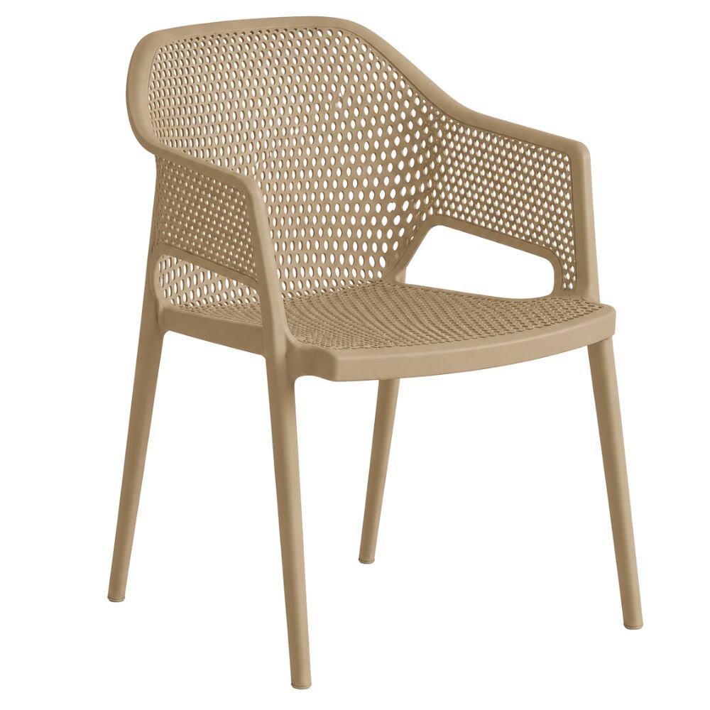 Silla Áreas de Exterior y Terrazas - LABENZE MINUSH 155-20000 - Varios Colores - Asiento y Respaldo Perforado con brazos - 155-20000 - Labenze - NOGAL BEAT - Silla de Terraza