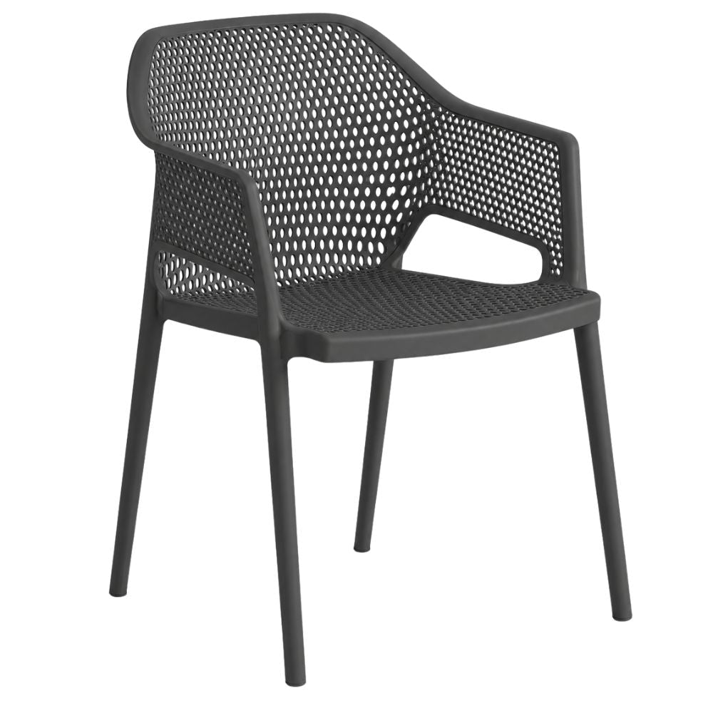 Silla Áreas de Exterior y Terrazas - LABENZE MINUSH 155-20000 - Varios Colores - Asiento y Respaldo Perforado con brazos - 155-20000 - Labenze - NOGAL BEAT - Silla de Terraza
