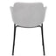 SILLA BRATTI LUNA | Silla Ocasional Decorativa | Base 4 Puntas Metal | Tapiz Tela | Cuerpo Polipropileno | Hule Espuma | Interior - Luna - Bratti - NOGAL BEAT - Sillas