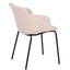 SILLA BRATTI LUNA | Silla Ocasional Decorativa | Base 4 Puntas Metal | Tapiz Tela | Cuerpo Polipropileno | Hule Espuma | Interior - Luna - Bratti - NOGAL BEAT - Sillas