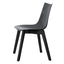 Silla Comercial con Patas de Madera de Haya - LABENZE ZEBRA NATURAL 155-10650 - Dovegray - Policarbonato Antishock con Base de 4 Patas en Madera de Haya - 155-10650N-ESP - Labenze - NOGAL BEAT - Silla Comercial Interior