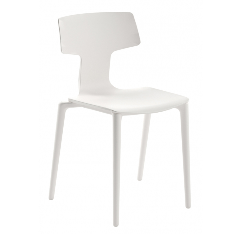 Silla Comercial para Bistró - COLOS SPLIT - Varios Colores - Asiento y Respaldo en Polipropileno - SPLIT - Colos - NOGAL BEAT - Sillas