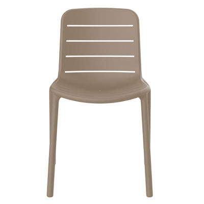 Silla Comercial para Bistró Protección UV - RESOL GINA - Varios Colores - Asiento y Respaldo en Polipropileno - 3498 - Resol - NOGAL BEAT - Sillas