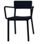 Silla RESOL LISBOA con brazos, apilable, en fibra de vidrio con polipropileno