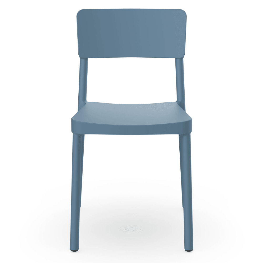 Silla RESOL LISBOA con brazos, apilable, en fibra de vidrio con polipropileno