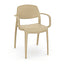 Silla Comercial para Bistró Protección UV - RESOL SMART ARMCHAIR - Varios Colores - Asiento y Respaldo en Polipropileno - 07121 - Resol - NOGAL BEAT - Silla Comercial Exterior