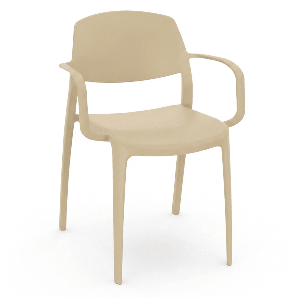 Silla RESOL SMART ARMCHAIR con brazos en polipropileno con fibra de vidrio