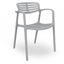 Silla Comercial para Bistró - RESOL TOLEDO AIRE - Varios Colores - Asiento y Respaldo en Polipropileno y Fibra de Vidrio - 6840 - Resol - NOGAL BEAT - Sillas