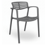 Silla Comercial para Bistró - RESOL TOLEDO AIRE - Varios Colores - Asiento y Respaldo en Polipropileno y Fibra de Vidrio - 6830 - Resol - NOGAL BEAT - Sillas
