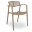 Silla Comercial para Bistró - RESOL TOLEDO AIRE - Varios Colores - Asiento y Respaldo en Polipropileno y Fibra de Vidrio - 6829 - Resol - NOGAL BEAT - Sillas