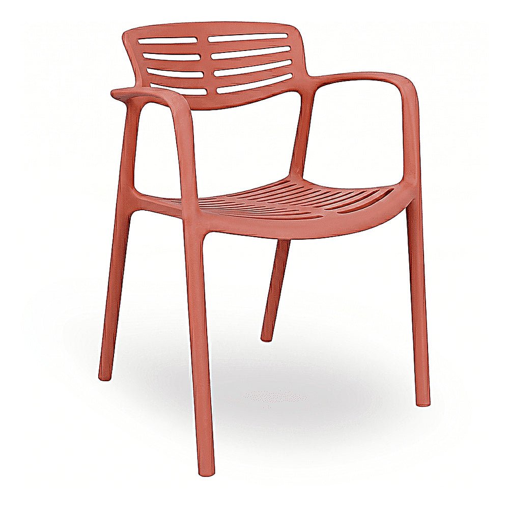 Silla Comercial para Bistró - RESOL TOLEDO AIRE - Varios Colores - Asiento y Respaldo en Polipropileno y Fibra de Vidrio - 06837 - Resol - NOGAL BEAT - Silla Comercial Interior