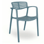 Silla Comercial para Bistró - RESOL TOLEDO AIRE - Varios Colores - Asiento y Respaldo en Polipropileno y Fibra de Vidrio - 6835 - Resol - NOGAL BEAT - Sillas