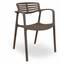 Silla Comercial para Bistró - RESOL TOLEDO AIRE - Varios Colores - Asiento y Respaldo en Polipropileno y Fibra de Vidrio - 6833 - Resol - NOGAL BEAT - Sillas