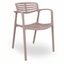 Silla Comercial para Bistró - RESOL TOLEDO AIRE - Varios Colores - Asiento y Respaldo en Polipropileno y Fibra de Vidrio - 6841 - Resol - NOGAL BEAT - Sillas