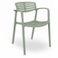 Silla Comercial para Bistró - RESOL TOLEDO AIRE - Varios Colores - Asiento y Respaldo en Polipropileno y Fibra de Vidrio - 6832 - Resol - NOGAL BEAT - Sillas