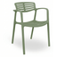 Silla Comercial para Bistró - RESOL TOLEDO AIRE - Varios Colores - Asiento y Respaldo en Polipropileno y Fibra de Vidrio - 6839 - Resol - NOGAL BEAT - Sillas