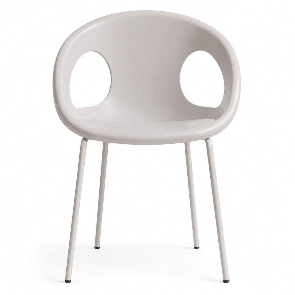 Silla Comercial para cafetería Cafetería - LABENZE DROP 155 - 15030 - Varios Colores - Tubular Acero Blanco - 155-15030 - Labenze - NOGAL BEAT - Silla Comercial Interior