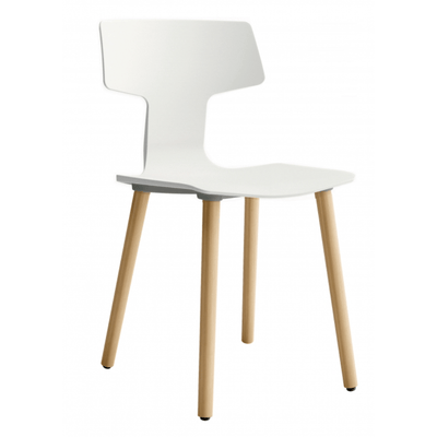 Silla Comercial para Cafetería - COLOS SPLIT - Varios Colores - Asiento y Respaldo en Polipropileno - SPLIT Gl - Colos - NOGAL BEAT - Sillas