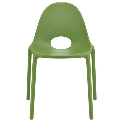 Silla Comercial para Cafetería - INFINITI DROP - Varios Colores - Asiento y Respaldo en Polipropileno - 110-18700-VDE-ESP - Infiniti - NOGAL BEAT - Silla Comercial Exterior