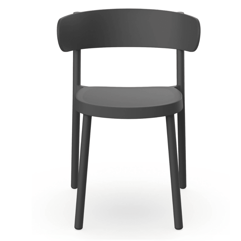 Silla Comercial para Cafetería Protección UV - RESOL CASINO - Varios Colores - Asiento y Respaldo en Polipropileno - 3953 - Resol - NOGAL BEAT - Sillas