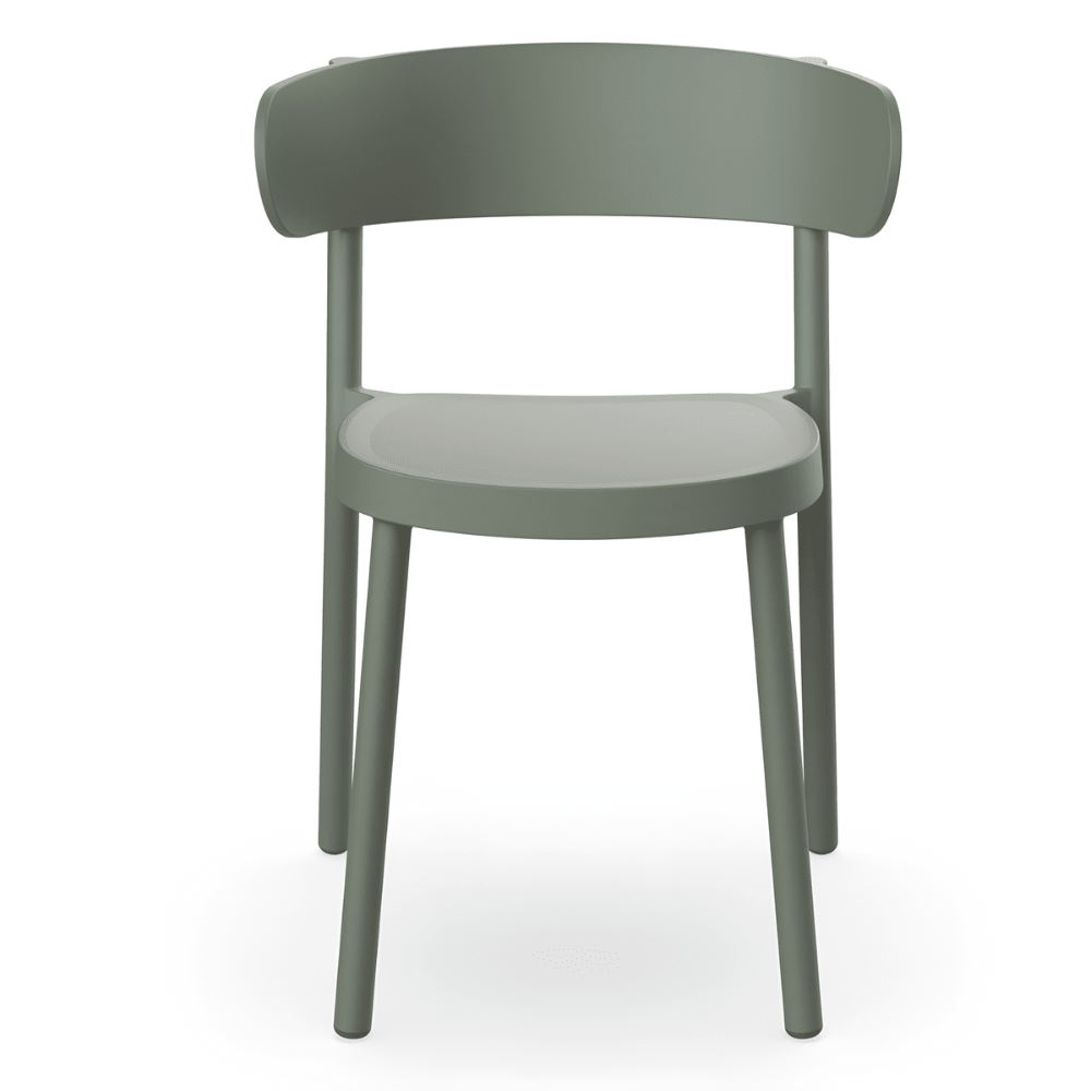 Silla Comercial para Cafetería Protección UV - RESOL CASINO - Varios Colores - Asiento y Respaldo en Polipropileno - 3958 - Resol - NOGAL BEAT - Sillas