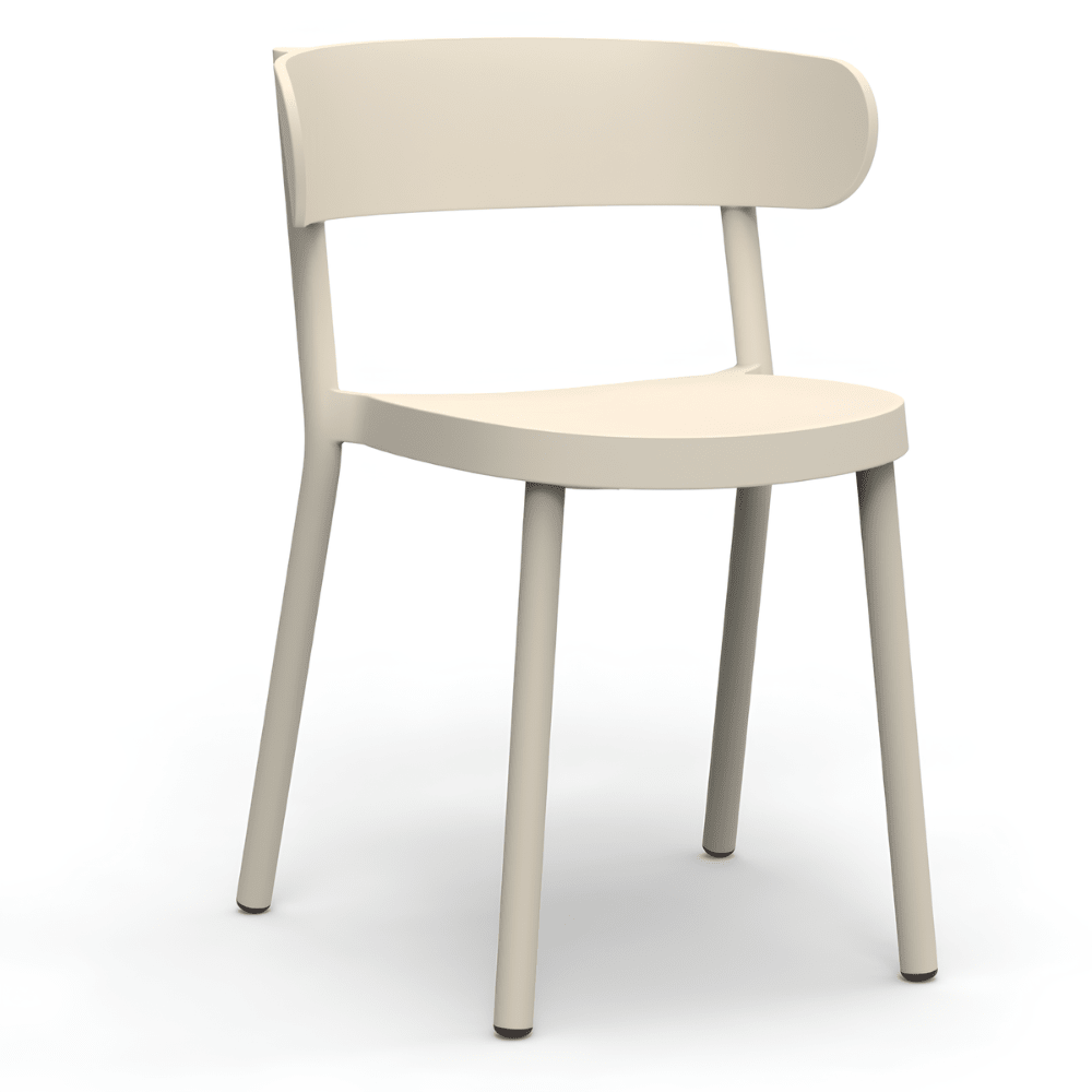 Silla Comercial para Cafetería Protección UV - RESOL CASINO - Varios Colores - Asiento y Respaldo en Polipropileno - 3954 - Resol - NOGAL BEAT - Sillas
