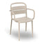 Silla Comercial para Cafetería Protección UV - RESOL COMO ARMCHAIR - Varios Colores - Asiento y Respaldo en Polipropileno - 05349 - Resol - NOGAL BEAT - Silla Comercial Exterior