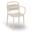 Silla comercial Resol Como Armchair con brazos, de polipropileno con fibra de vidrio para cafetería