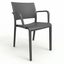 Silla RESOL NEW FIONA con brazos, apilable, en fibra de vidrio con polipropileno