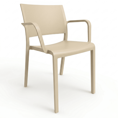 Silla Comercial para Cafetería Protección UV - RESOL NEW FIONA - Varios Colores - Asiento y Respaldo en Polipropileno - 07139 - Resol - NOGAL BEAT - Sillas