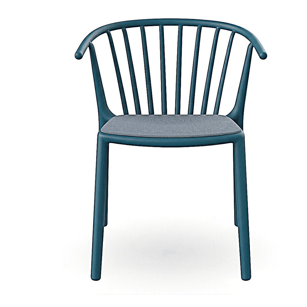 Silla Comercial para Cafetería Protección UV - RESOL WOODY - Varios Colores - Asiento Tapizado - 07098 - Resol - NOGAL BEAT - Silla Comercial Exterior