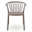 Silla Comercial para Cafetería Protección UV - RESOL WOODY - Varios Colores - Asiento Tapizado - 07095 - Resol - NOGAL BEAT - Silla Comercial Exterior