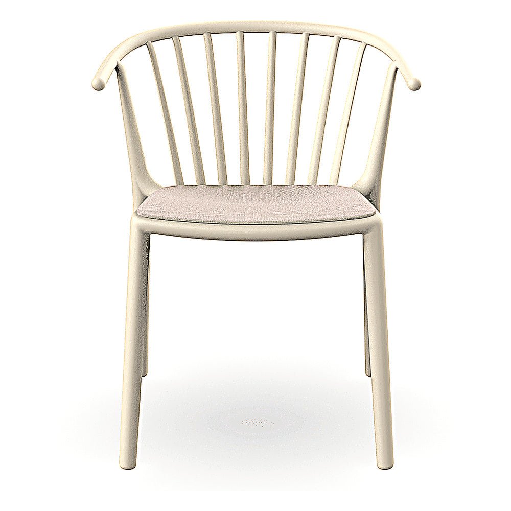 Silla Comercial para Cafetería Protección UV - RESOL WOODY - Varios Colores - Asiento Tapizado - 07092 - Resol - NOGAL BEAT - Silla Comercial Exterior