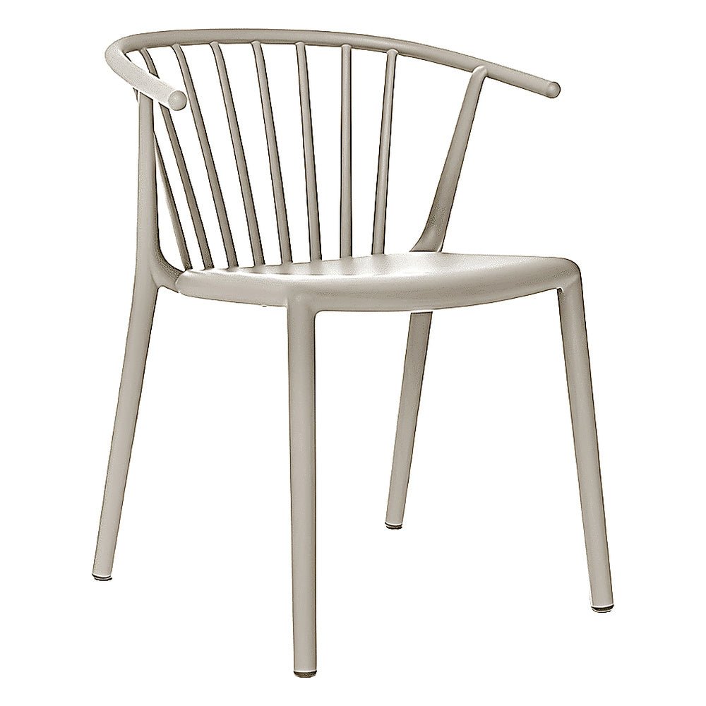 Silla Comercial para Cafetería Protección UV - RESOL WOODY - Varios Colores - Asiento y Respaldo en Polipropileno - 04147 - Resol - NOGAL BEAT - Silla Comercial Exterior