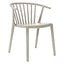 Silla Comercial para Cafetería Protección UV - RESOL WOODY - Varios Colores - Asiento y Respaldo en Polipropileno - 04147 - Resol - NOGAL BEAT - Silla Comercial Exterior