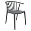 Silla Comercial para Cafetería Protección UV - RESOL WOODY - Varios Colores - Asiento y Respaldo en Polipropileno - 04151 - Resol - NOGAL BEAT - Silla Comercial Exterior