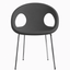 Silla Comercial para cafetería Reciclable - LABENZE DROP 155 - 15020 - Varios Colores - Tubular Acero Cromo - 155-15020 - Labenze - NOGAL BEAT - Silla Comercial Interior