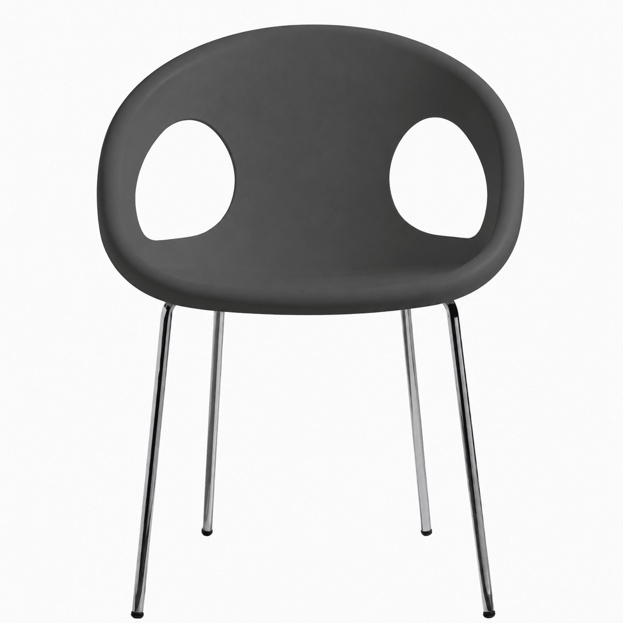 Silla Comercial para cafetería Reciclable - LABENZE DROP 155 - 15020 - Varios Colores - Tubular Acero Cromo - 155-15020 - Labenze - NOGAL BEAT - Silla Comercial Interior