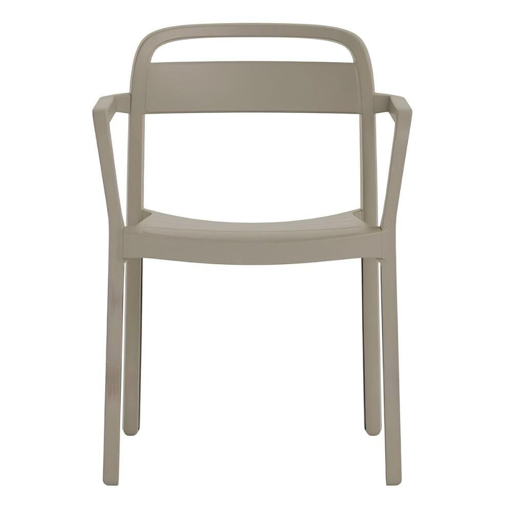 Silla Comercial Para Cafetería Reciclable - RESOL JUNE armchair - Varios Colores - Asiento y Respaldo en Polipropileno - June armchair - Resol - NOGAL BEAT - Sillas