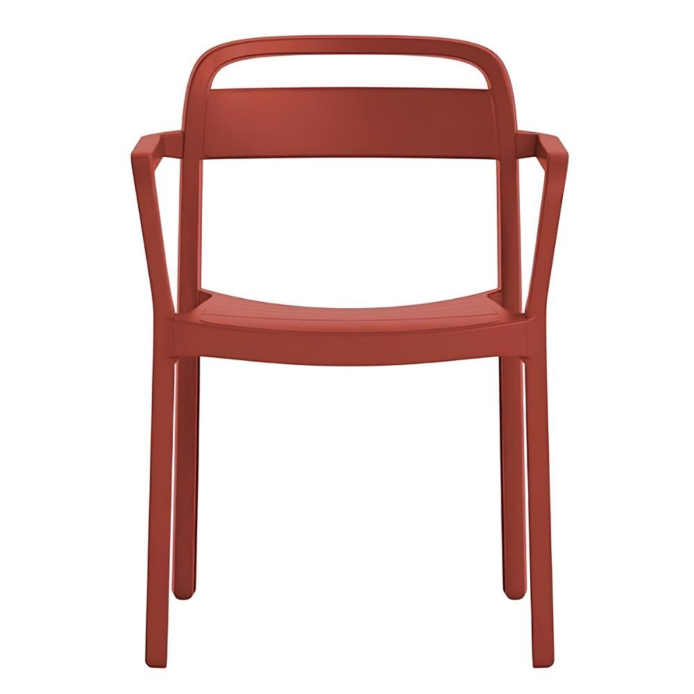 Silla Comercial Para Cafetería Reciclable - RESOL JUNE armchair - Varios Colores - Asiento y Respaldo en Polipropileno - June armchair - Resol - NOGAL BEAT - Sillas