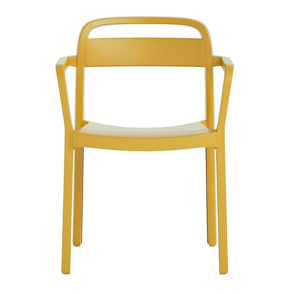 Silla Comercial Para Cafetería Reciclable - RESOL JUNE armchair - Varios Colores - Asiento y Respaldo en Polipropileno - June armchair - Resol - NOGAL BEAT - Sillas