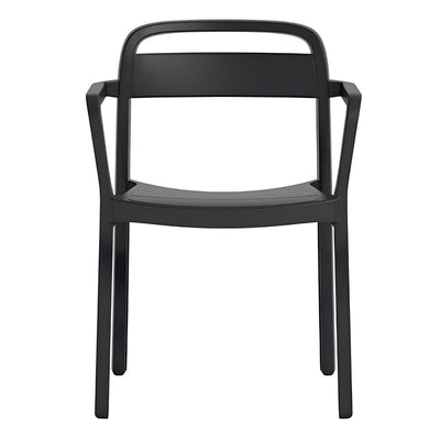 Silla Comercial Para Cafetería Reciclable - RESOL JUNE armchair - Varios Colores - Asiento y Respaldo en Polipropileno - June armchair - Resol - NOGAL BEAT - Sillas