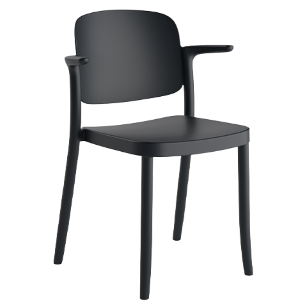 Silla Comercial para Cafetería Resistente a Rayos UV - COLOS PIAZZA 2 - Varios Colores - para Ambiente Salino - PIAZZA 2 - Colos - NOGAL BEAT - Sillas