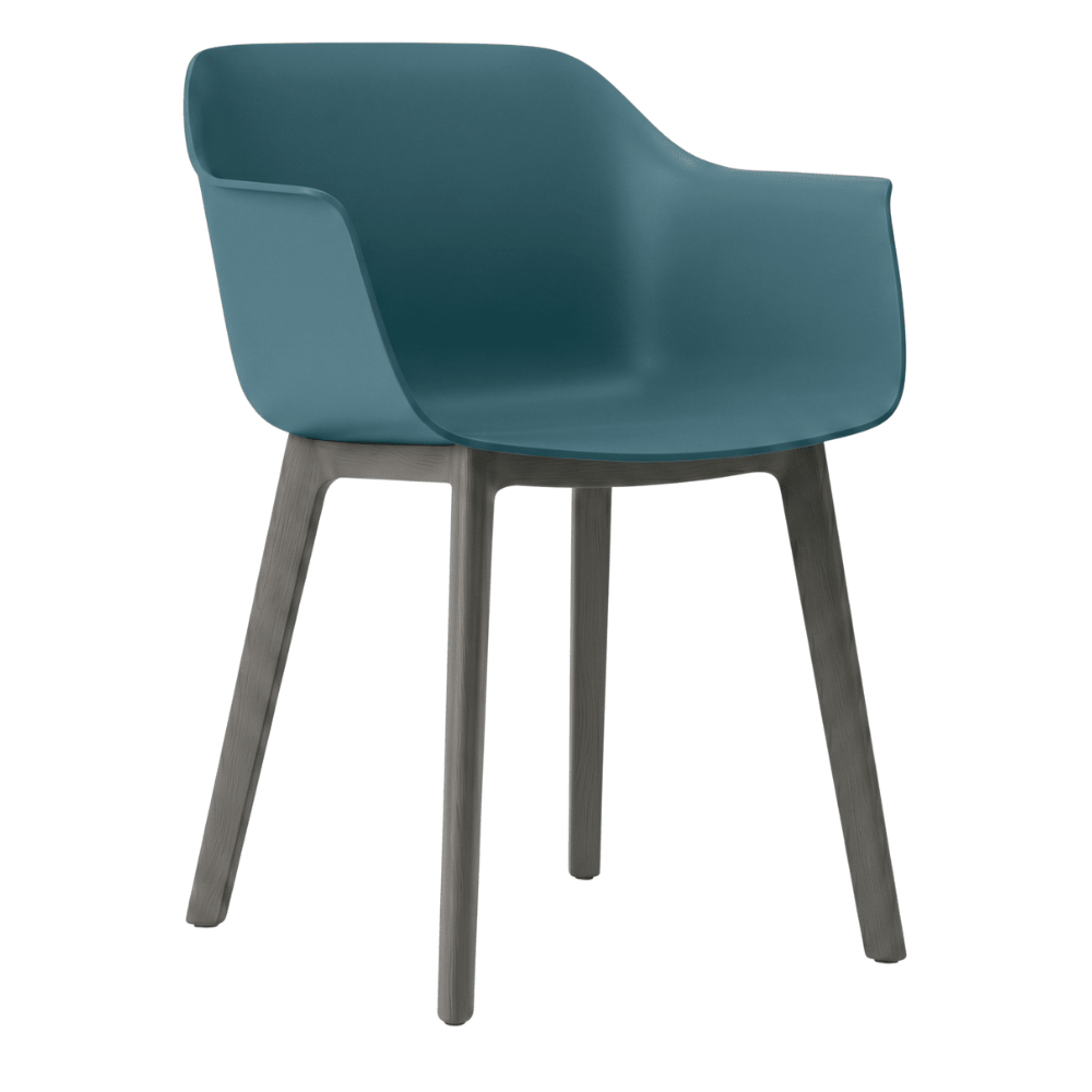 Silla comercial Resol Shape Click de polipropileno con fibra de vidrio y sistema de clipaje