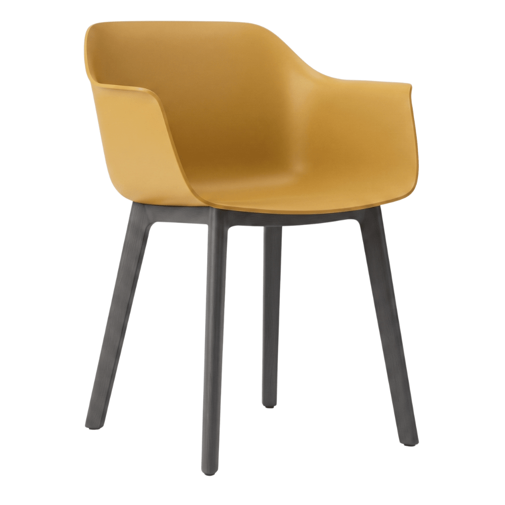 Silla comercial Resol Shape Click de polipropileno con fibra de vidrio y sistema de clipaje