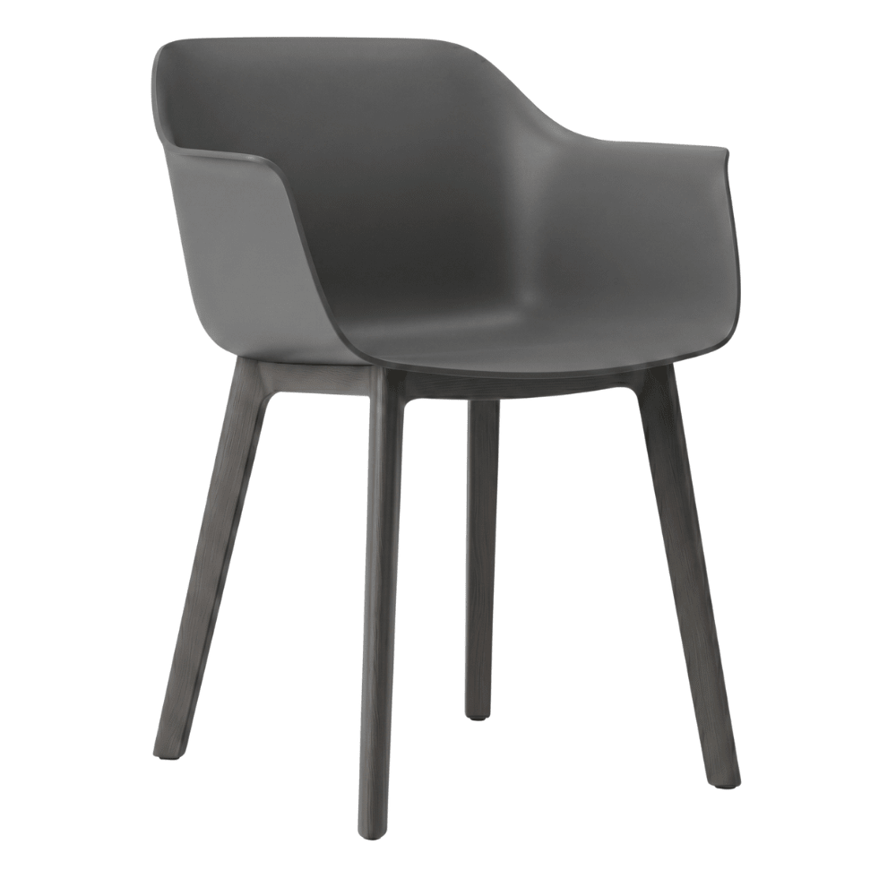 Silla comercial Resol Shape Click de polipropileno con fibra de vidrio y sistema de clipaje